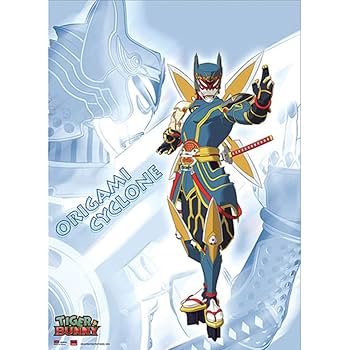 Amazon.co.jp: TIGER & BUNNY 折紙サイクロン タペストリー 布製